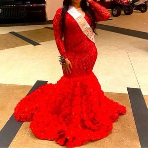 Red Prom dress